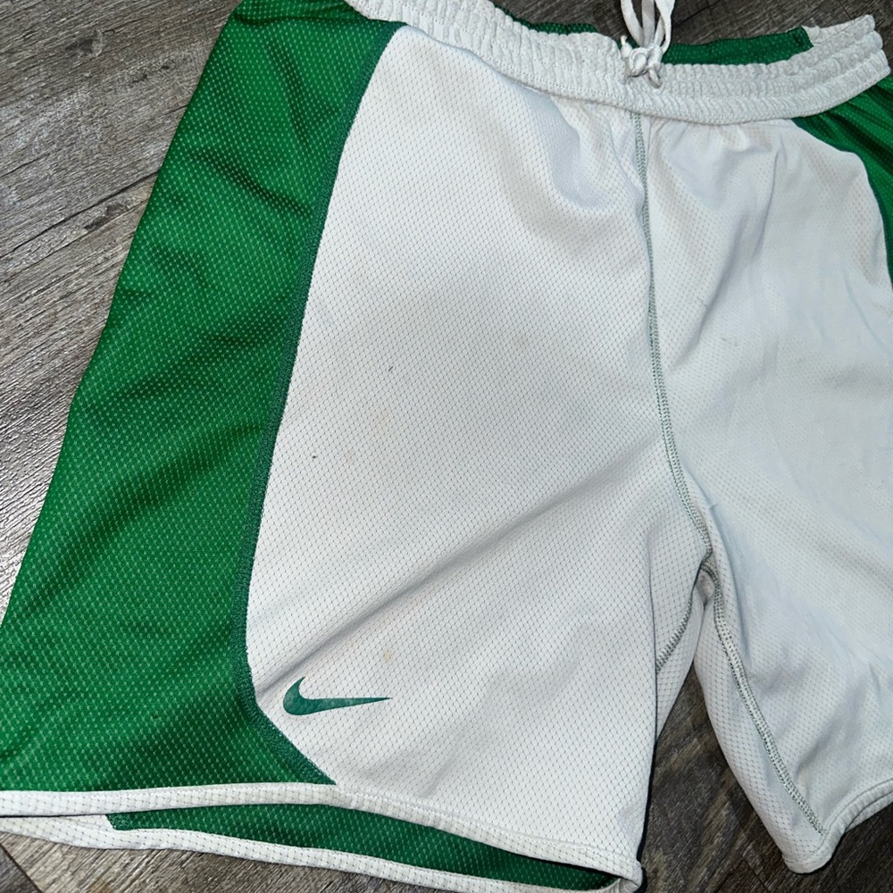 Reversible Nike White and Green Shorts
